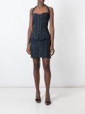 ribbed detail skirt