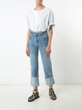 Henley cropped shirt 