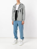 loose-fit frayed jeans