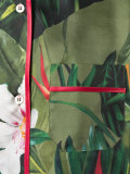 tropical floral print pyjama top