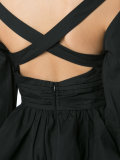 pleated trim blouse