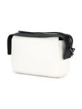 embossed logo crossbody bag