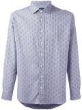 geometric print shirt