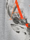 deer and logo print T-shirt