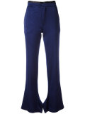 Olive flared trousers