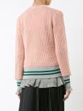 open knit cardigan