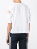cut-out sleeve T-shirt