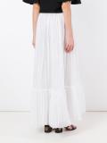pleated maxi skirt