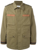 embroidered trim field jacket 