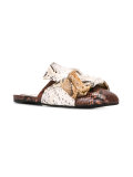 snake print sandals 