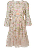 embroidered shift dress
