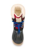 tartan effect duck boots