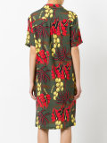 botanical print dress
