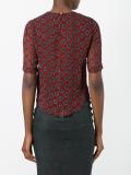 sheer graphic print top