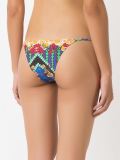 side-tie print bikini bottom