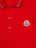 logo patch polo shirt 