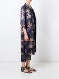 蝴蝶印花绸缎外套