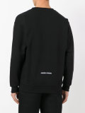 'work' print sweatshirt