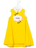 logo print dress