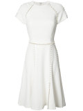 pearl seam flared dress