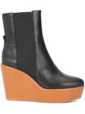 slip-on platform boots