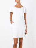 draped back dress