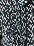 geometric print shirt dress