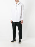 plain hooded shirt 