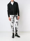 zipped biker jacket