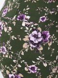floral flared trousers
