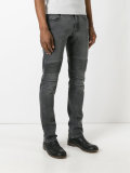 contrast texture jeans