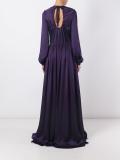 pleated gown