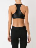 scoop neck panelled top