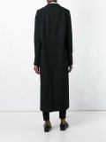 peaked lapel long coat