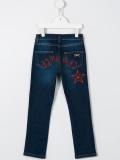 printed jeans