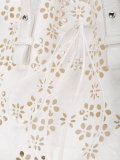 laser cut floral shoulder bag