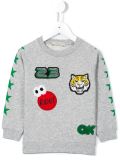 'Billy' badges sweatshirt