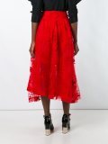 high-rise lace full skirt