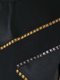 studded contrast panel T-shirt