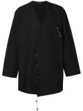 Open Armpit Ethnic Button Jacket