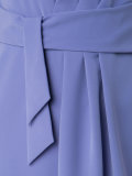 belted draped dress