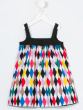 geometric print dress