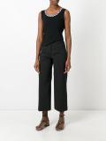 straight cropped trousers