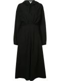 flared hooded dress