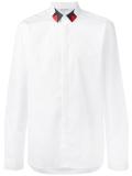 geometric detail collar shirt