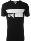 stripe logo print T-shirt