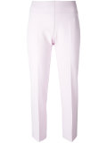 pleat detail cropped trousers