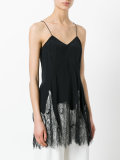 lace hem slip top