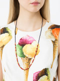 'Tooth' beaded necklace