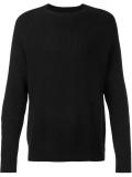 ribbed crew neck jumper